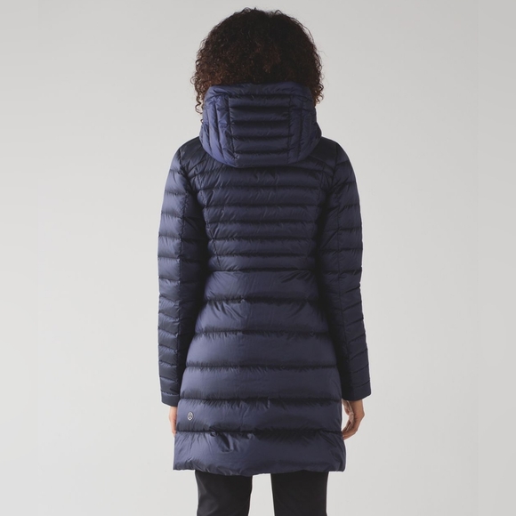 Lululemon Women's Brave The Cold Down Fill Hood Puffer Jacket Deep Indigo Size 6 - Picture 3 of 16